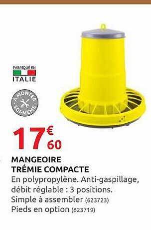 Rural Master Mangeoire Trémie Compacte offre