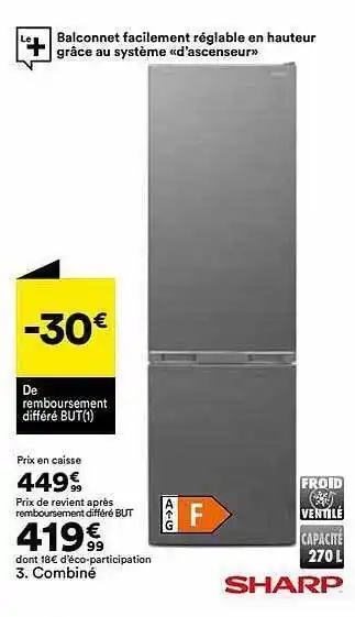 BUT Combiné Sharp offre