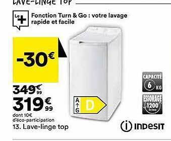 BUT Lave-linge Top Indesit offre