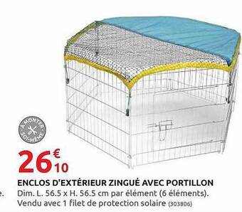 Rural Master Enclos D'extérieur Zingué Avec Portillon offre