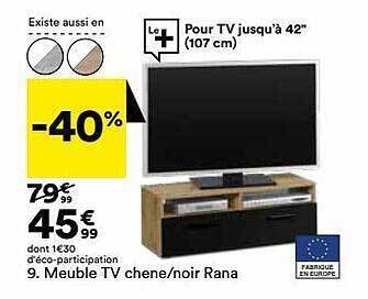 BUT Meuble Tv Chêne-noir Rana offre