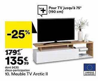 BUT Meuble Tv Arctic II offre