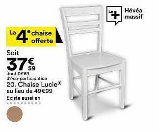 BUT Chaise Lucie offre
