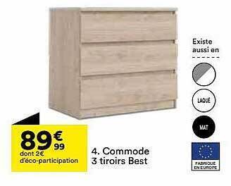 BUT Commode 3 Tiroirs Best offre