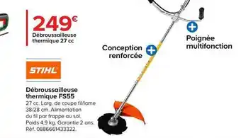 Castorama Débroussailleuse Thermique Fs55 Stihl offre