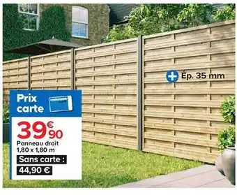 Castorama Panneau Droit 1,80 X 1,80 M offre