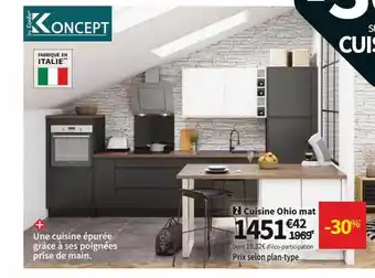 Conforama Cuisine Ohio Mat offre