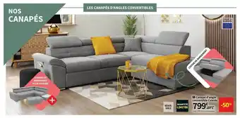 Conforama Canapé D'angle Convertible Celeste offre