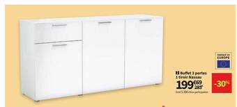 Conforama Buffet 3 Portes 1 Tiroir Nassau offre