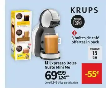 Conforama Expresso Dolce Gusto Mini Me Krups offre