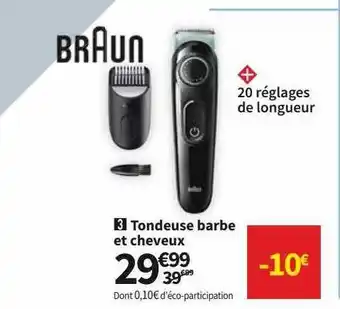 Conforama Tondeuse Barbe Et Cheveux Braun offre