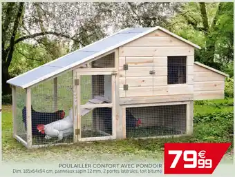 Gifi Poulailler Confort Avec Pondoir offre