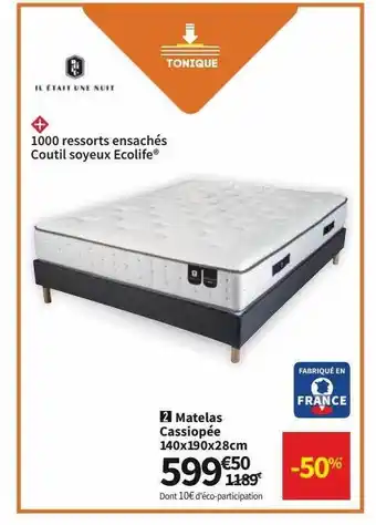 Conforama Matelas Cassiopée 140 X 190 X 28 Cm offre