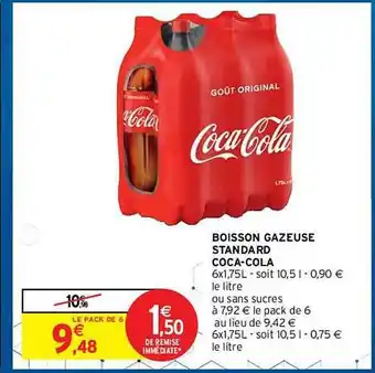 Intermarché Hyper Boisson Gazeuse Standard Coca-cola offre