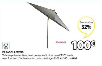 JYSK Parasol Lemvig offre