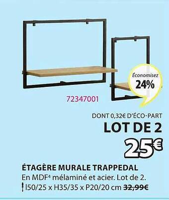 JYSK étagère Murale Trappedal offre