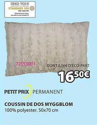 JYSK Coussin De Dos Myggblom offre