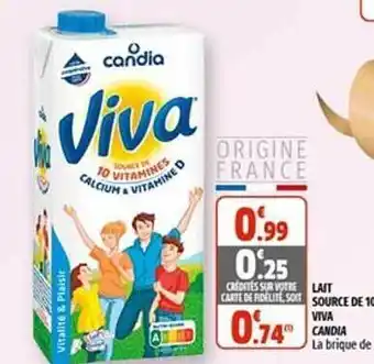 Coccinelle Express Lait Source De 10 Vitamines Viva Candia offre