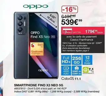 Smartphone Find X3 Neo 5g Oppo