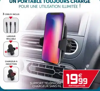 Gifi Support Téléphone Chargeur Sans Fil offre
