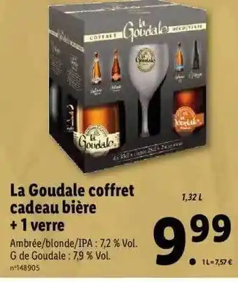 Lidl La Goudale Coffret Cadeau Bière + 1 Verre offre