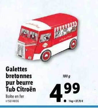 Galettes Bretonnes Pur Beurre Tub Citroën
