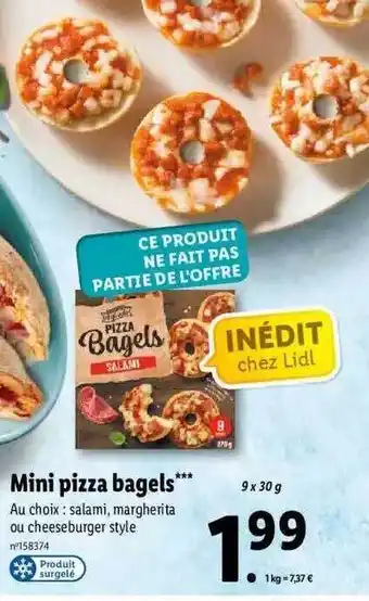 Lidl Mini Pizza Bagels offre