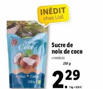 Lidl Sucre De Noix De Coco offre