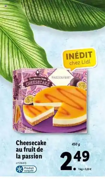Lidl Cheesecake Au Fruit De La Passion offre