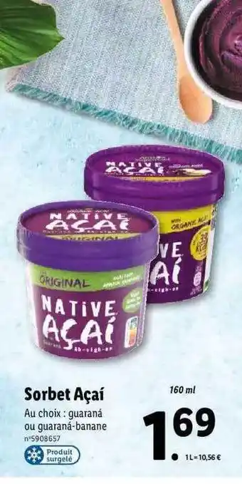 Lidl Sorbet Açaí offre