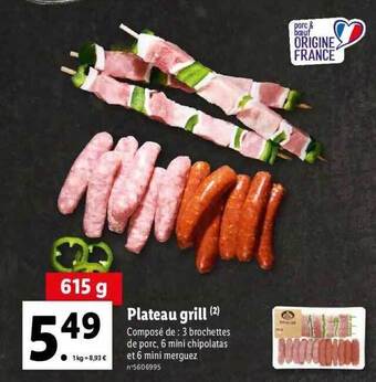 Lidl Plateau Grill offre