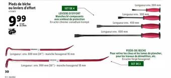 Lidl Pieds De Biche Ou Leviers D'effort offre