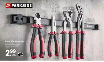 Lidl Pine, Clé Ou Tenaille Parkside offre