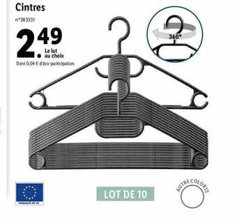 Lidl Cintres offre
