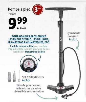 Lidl Pompe à Pied offre