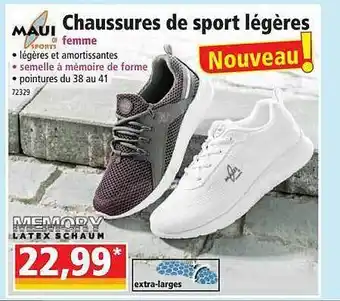 Norma Chaussures De Sport Légères Femme Maui Sports offre