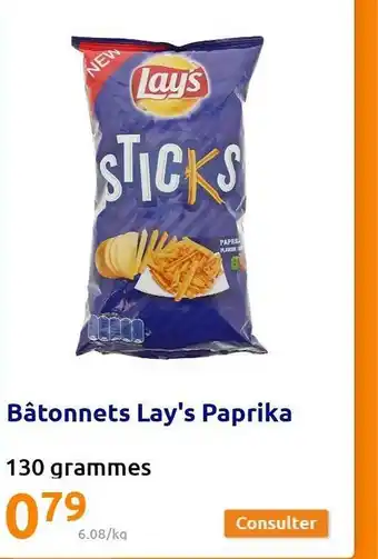 Action Bâtonnets Lay's Paprika offre