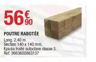 Poutre Rabotée