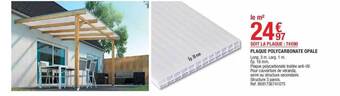 Brico Dépôt Plaque Polycarbonate Opale offre