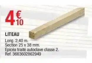 Brico Dépôt Liteau offre