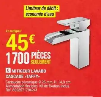 Brico Dépôt Mitigeur Lavabo Cascade «taffy» offre