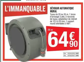 Brico Dépôt Dévidoir Automatique Mural offre