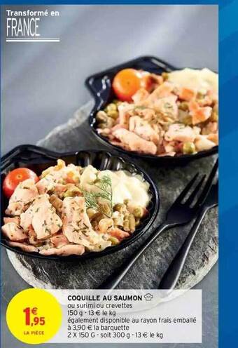 Intermarché Hyper Coquille Au Saumon offre