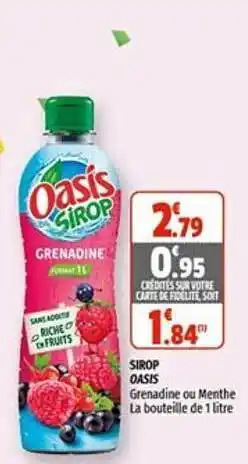 Coccimarket Sirop Oasis offre
