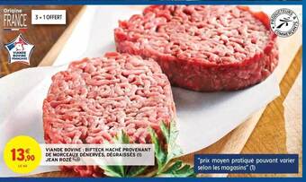 Intermarché Hyper Viande Bovine : Bifteck Haché Provenant De Morceaux Dénervés, Dégraissés Jean Rozé offre
