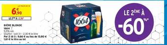 Intermarché Hyper Bière Blonde 1664 offre