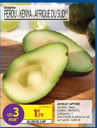 Intermarché Hyper Avocat Affine offre