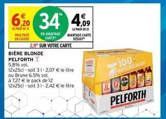 Intermarché Hyper Bière Blonde Pelforth offre