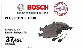 Autobacs Plaquettes De Frein Bosch offre