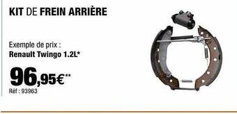 Autobacs Kit De Frein Arrière offre